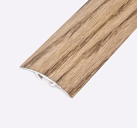 Порог (стык) Русский профиль  разноуровневый ламинированный с дюб, 30*1800 мм, Дуб тангент